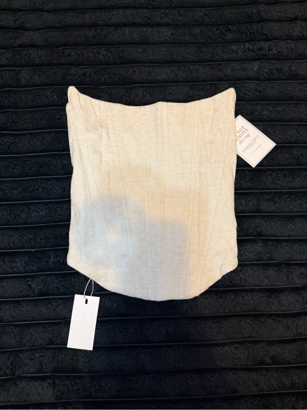 JLUXLABEL Natural Beige Tube Top